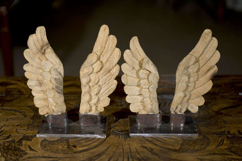 Pair of Pine Putti Wings